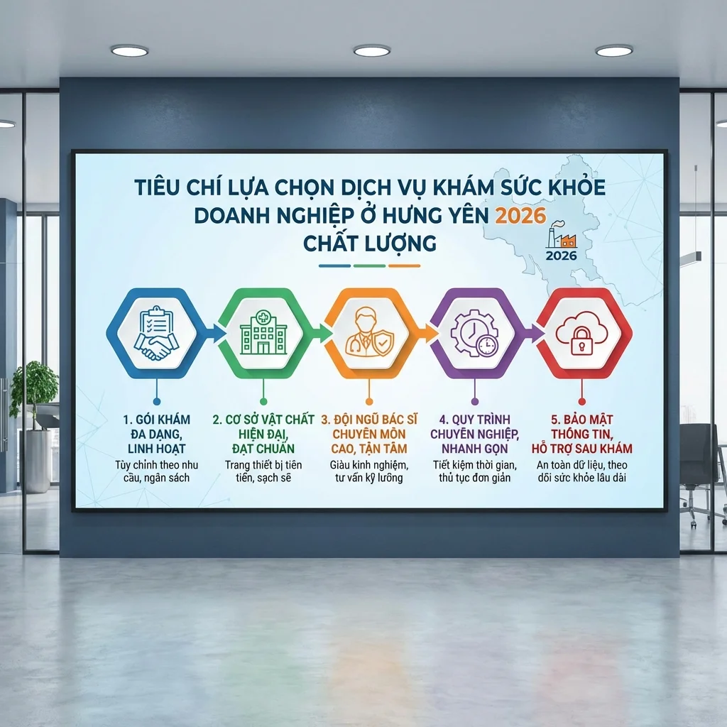 Vietnam healthcare service quality standards infographic.