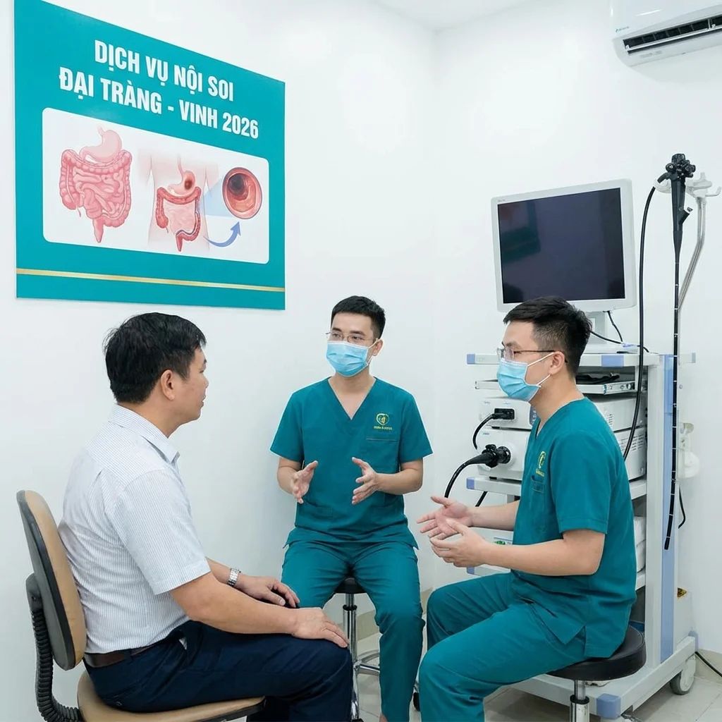 Dịch vụ nội soi đại tràng ở Vinh 2026 chất lượng